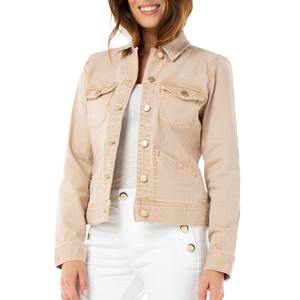 Chaquetas Vaqueras Personalizadas al por Mayor, Chaqueta Vaquera Informal Lisa para Mujer, Chaquetas de Manga Larga, Nueva Moda, Chaqueta Vaquera de Mezclilla de Alta Calidad para Mujer - Product Image 3