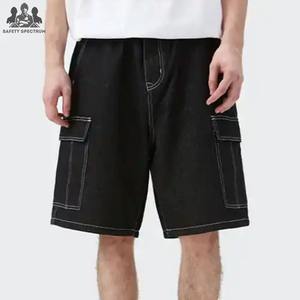 Pantalones Cortos Vaqueros de Mezclilla para Hombre, de Alta Calidad y Gran Demanda, Casuales, Lisos, con Botones, de Tiro Medio, 100% Algodón, Transpirables - Product Image 2