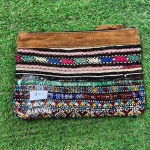 Vintage Boho Banjara indien coton pochette broderie pochette sac à main avec fermeture à glissière mode bohème Patch travail sac Jaipur - Product Image 1