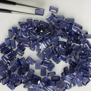 Iolita Natural de 5x3 mm, Corte Octogonal, Piedra Preciosa Suelta de la Mejor Calidad con Pleocroismo para la Fabricación de Joyas - Product Image 2