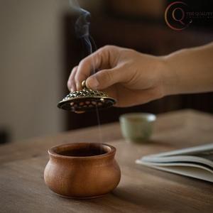 เตาเผากำยานไม้ตกแต่งบ้าน ดีไซน์ดั้งเดิม สำหรับวางธูปหอม ทนทาน ใช้ในพิธีกรรมทางศาสนา - Product Image 2