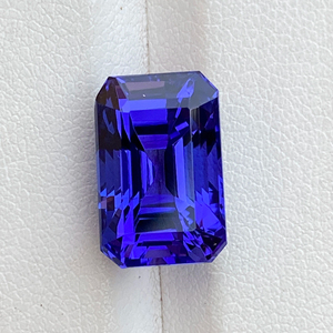 Color azul real tanzanita natural Octágono piedra de corte esmeralda calidad de lujo lupa de tanzanita natural limpia 9,06 quilates. - Product Image 1