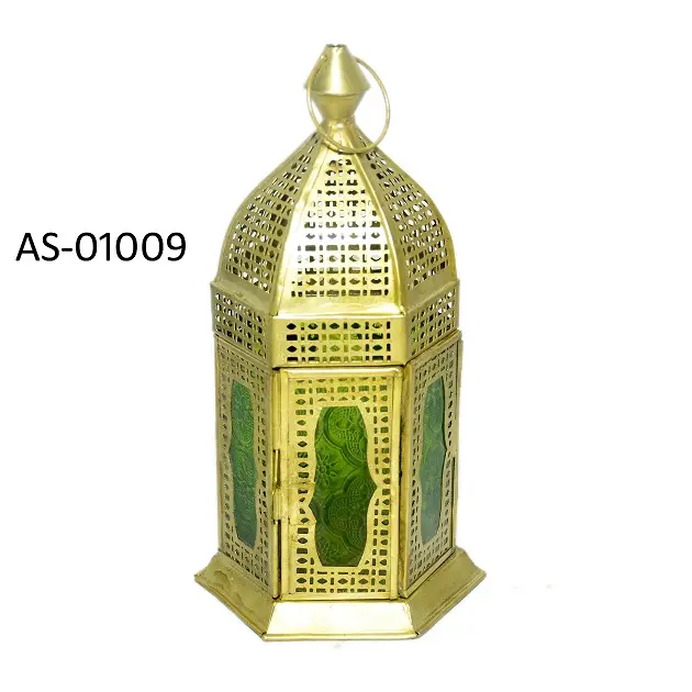 Buy palmy Handmade Metal Antique Hanging moroccan Candle Lantern For Wedding Decorative Lanterns with tea light candle holder
