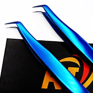 2025 vente chaude écologique en acier inoxydable isolation Extensions de cils ensemble pince à épiler pointue en fibre de cils - Product Image 2