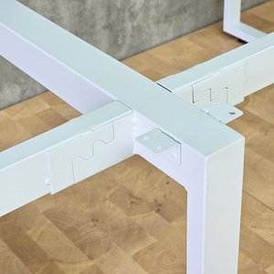 Estructura de Mesa Rectangular Minimalista de Acero Inoxidable con Pintura Electrostática Multicolor, 120x240cm, Requiere Ensamblaje de 4 Piezas - Product Image 5