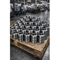 Embouts de rouleaux de convoyeur en acier inoxydable usinés par CNC, logement de roulement pour rouleaux de renvoi robustes, pièces de précision