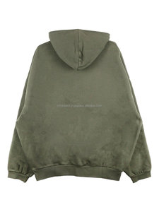 Sweat-shirts et pulls à capuche personnalisés pour hommes, 100% coton, uni, épais, polaire, lourd, pull à capuche surdimensionné, logo imprimé personnalisé - Product Image 6