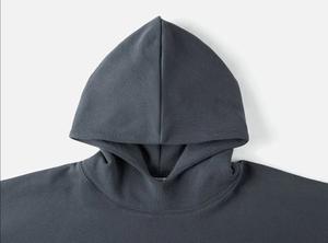 Vente chaude 500 Gsm Pull Over Hoodies Hommes Lourd En Détresse En Gros Surdimensionné Pierre Vintage recadrée Lavé À Capuche Blanc - Product Image 2