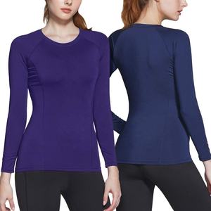 Camiseta de cuello redondo de manga larga para mujer de alta calidad - Product Image 1