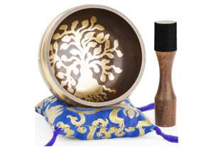 Cuenco Tibetano de Alta Calidad, Pulido, Hecho a Mano, de Latón, para Meditación, Terapia de Sonido, Yoga, Limpieza de Chakras - Product Image 6