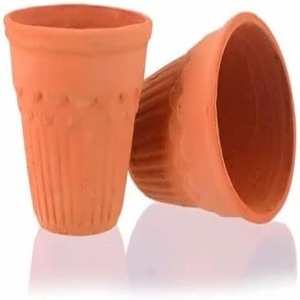 Argile indienne naturelle en verre Kullad jetable de qualité supérieure utilisée pour l'eau Lassi de thé Kullad de haute qualité pour un usage quotidien - Product Image 2