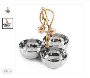 Bol en métal doré rose fait à la main Pièce maîtresse de luxe élégante Accent de table parfait pour la salle à manger ou le salon - Product Image 5