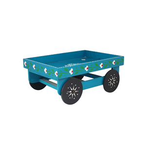 Plateau Thela polyvalent en bois naturel pliable Portable Flexible Récipient de service alimentaire pour cuisine salle de bain bureau salon - Product Image 3