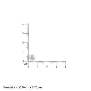 Elegantes Pendientes de Oro con Diamantes en Forma de Petunia - Product Image 5