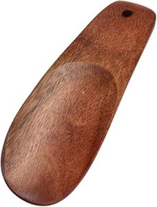 Elevador de zapatos de madera largo Vintage ayuda a usar zapatos cuerno de zapato de madera oscuro antiguo pulido accesorios hechos a mano madera - Product Image 2