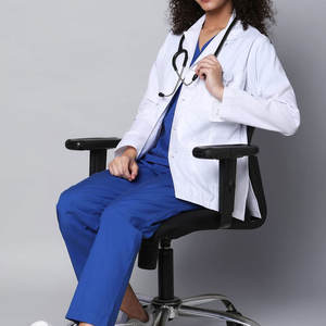 Bata de Laboratorio para Adultos, Diseño Personalizado, Marca Privada, 100% Algodón, para Uso Hospitalario, en Existencia - Product Image 4