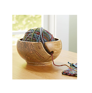 Porte-bol en fil de bois au meilleur prix accessoires de tricot et de crochet et outils de designer en bois naturel - Product Image 4
