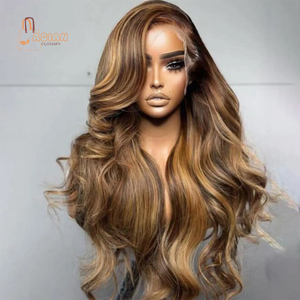 Peluca de Cabello Humano Remy Brasileño con Frente de Encaje Transparente HD para Mujeres Negras, Base de Seda, 24 mm, Densidad 130%-150% - Product Image 1