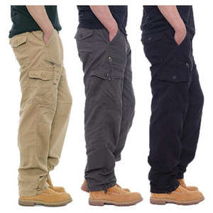 Pantalon cargo pour homme personnalisé, élégant, durable, fonctionnel, idéal pour les vêtements de plein air, le travail et les tenues décontractées, toutes conditions, kaki - Product Image 3