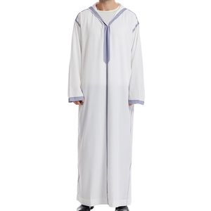 Thobe pour homme brun foncé, Kandura saoudien, Jubba islamique, Dishdasha, robe longue à manches longues pour l'hiver et la prière - Product Image 6