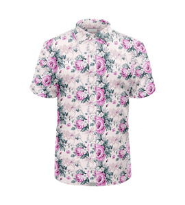 Chemise à fleurs pour homme de haute qualité, vente en gros, chemise à manches courtes tendance, boutonnée, design et logo personnalisés pour la production en gros - Product Image 1