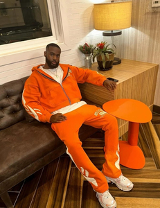 Conjunto de Pantalones Deportivos Vintage para Hombre, Deslavados al Sol, con Logotipo Bordado, Sudadera con Capucha y Pantalones Acampanados, Personalizados, 100% Algodón, Impresión DTG - Product Image 1