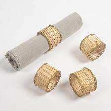 ห่วงรัดผ้าเช็ดปากทำจากหวายทำมือที่ใส่ผ้าทรงกลมตกแต่งได้ดีที่สุดปรับแต่งสีได้ใหม่ผ้าเช็ดปากใช้ในบ้านสำหรับงานแต่งงาน - Product Image 6