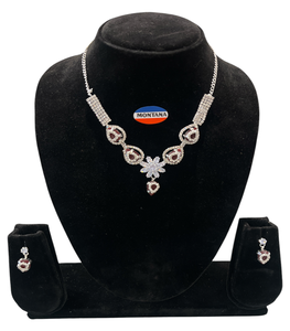 Élégant classique Vintage Style AD436 ensemble de bijoux élégant collier boucles d'oreilles pour anniversaire de mariage événements traditionnels mode - Product Image 1