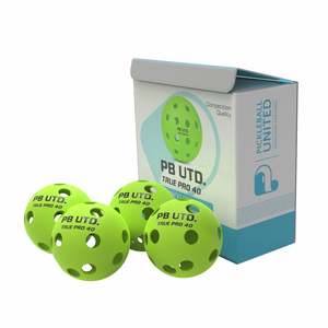 Pickleball ลูกบอล Pro40แท้แบบรวงผึ้งแบบไม่มีขอบดีไซน์แบบ40รูพลาสติกทนทานสำหรับฝึกซ้อม - Product Image 1