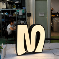 Letrero Comercial LED 3D Personalizado EZD con Borde Metálico, Letras Iluminadas para Tiendas, Edificios, Oficinas, Logotipos de Pared, Publicidad