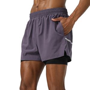 Shorts de course personnalisés pour hommes, réfléchissants, entraînement estival, 2 en 1, séchage rapide, shorts de natation athlétiques, shorts de gym pour hommes - Product Image 3