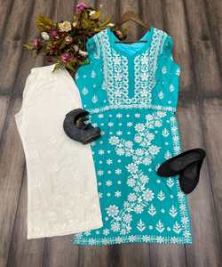 Salwar kameez indien pakistanais prêt à l'emploi costume en coton pour femmes cousu robes de femme élégantes - Product Image 3