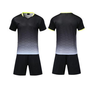 Conjunto de Uniforme de Fútbol Personalizable con Patrón de Ondas en Degradado, Precio Razonable, Nombre del Equipo Personalizado, Uniformes de Fútbol Sublimados - Product Image 1