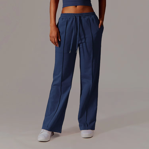 Pantalones de chándal de pierna ancha personalizados para mujer, pantalones de salón informales holgados, pantalones cómodos para yoga, gimnasio, ropa deportiva, pantalones de salón - Product Image 6