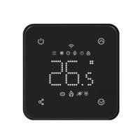 Termostato inteligente con WiFi y pantalla de temperatura ambiente para una calefacción cómoda en el hogar