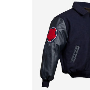 Patchs en chenille en cuir véritable Vestes Letterman Personnaliser la mode Veste d'hiver à manches longues Veste de baseball pour garçons - Product Image 5