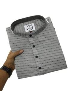 เสื้อยืดคอวีลำลองสำหรับผู้ชายผ้าทอแข็งน้ำหนัก200กรัม - Product Image 5