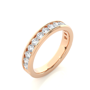 Anillo de Compromiso de Estilo Clásico con Diamante Cultivado en Laboratorio, Corte Brillante Redondo, Certificado IGI, 0.92ct, Oro Rosa de 14K, Joyería Fina para Mujer - Product Image 1