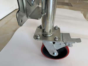 Roulette de remorquage en acier avec roues et support pivotant pour remorque de bateau, chariot à main, <span class=keywords><strong>camping</strong></span>-<span class=keywords><strong>car</strong></span> et motorhome - Product Image 2