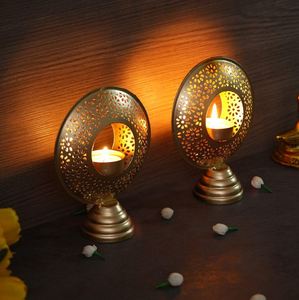 Portavelas de Metal votivo hecho a mano para decoración del hogar y la Oficina, accesorio decorativo para fiestas, bodas, eventos, cantidad grande - Product Image 5