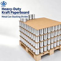 Feuilles de palettes en carton kraft solide, durables, écologiques, recyclables, robustes, antidérapantes et enduites pour boissons