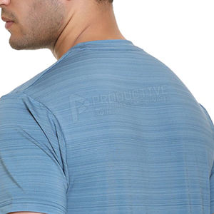 Venta en línea de camisetas cómodas de fitness para hombres poliéster tejido/algodón para adultos bajo MOQ - Product Image 4