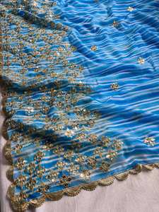 Exclusivo Diseñador Elegante Impresión digital Georgette Saree Exclusivo Elegante Sari Blusa Étnica Última Moda Blusa - Product Image 4