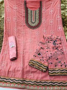 Dernier créateur indien personnalisable Party Wear Top Sharara Dupatta Broderie Travail Salwar Vêtements en gros Occasions spéciales - Product Image 6