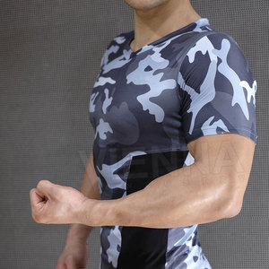 Camisetas de Hombre de Alta Calidad, Corte Ajustado, Poliéster y Algodón, Camiseta Blanca, Camisetas de Compresión para Hombre - Product Image 6