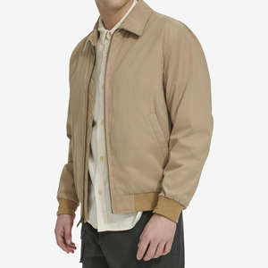 Chaqueta Bomber para Hombre, Cuello Alto, Primavera, Casual, Tela Gruesa de Lona, Chaqueta Acolchada Personalizada, Chaqueta Bomber Impermeable, Venta al Por Mayor, MOQ Bajo - Product Image 5
