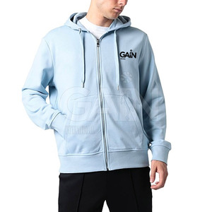 Custom Design Cotton Blended Hoodies Casual Warm Hoodies Hot Selling Cotton Polyester Zipper Hoodies - Product Image 5