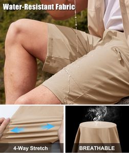 Short de golf pour hommes Short cargo extensible ripstop d'extérieur avec 4 poches Short de travail tactique pour la randonnée Séchage rapide Léger OEM - Product Image 3
