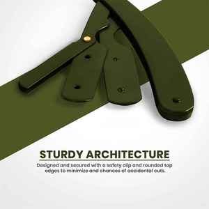 มีดโกนสแตนเลสสำหรับผู้ชายสำหรับตัวเครื่องและใต้วงแขนเรียบโกนหนวดพลาสติกและด้ามจับเหล็กพร้อมการรับประกัน2ปี - Product Image 3