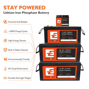 Paquete de batería solar con logotipo OEM 12V 50AH 280ah 314ah 400ah Fosfato de hierro y litio Sistema de almacenamiento de energía para el hogar Monitor Batería LiFePO4 - Product Image 4